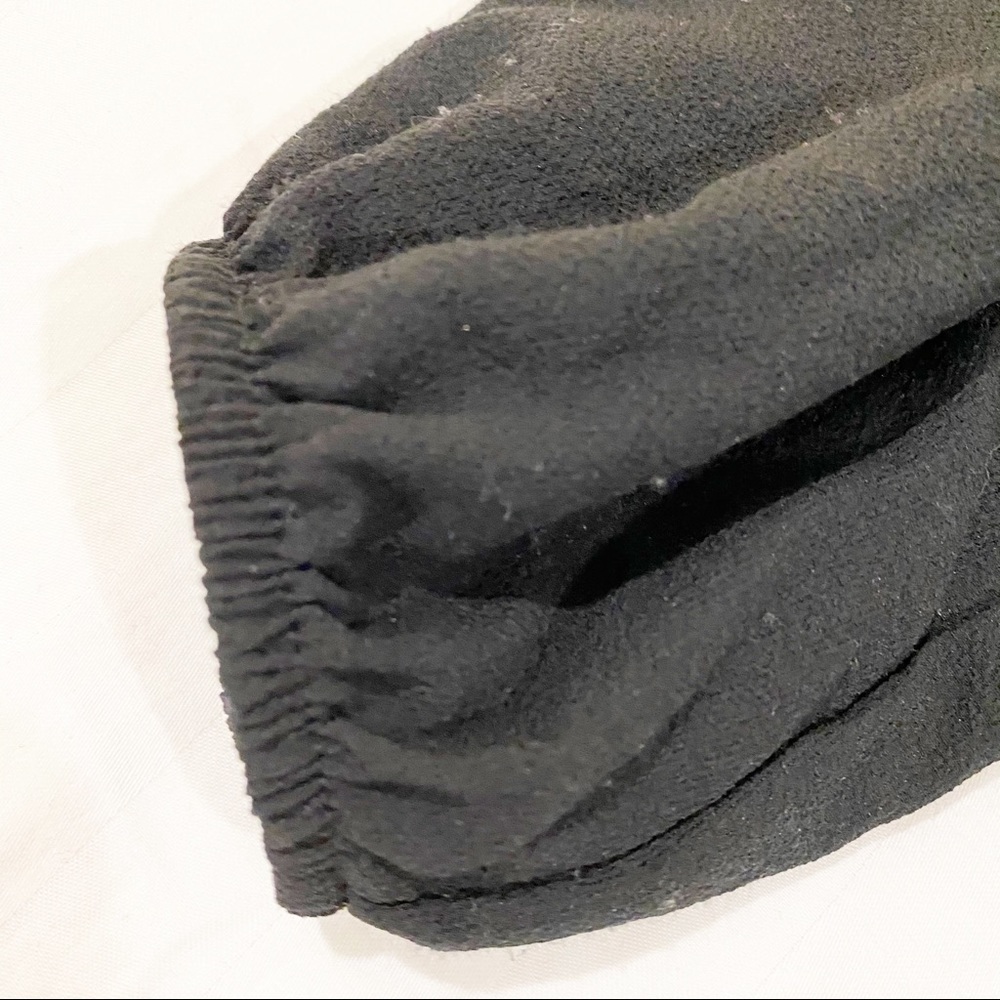 Como Blu Black Smocked-Hem Long Sleeve Blouse NWT Size M - Picture 7 of 9